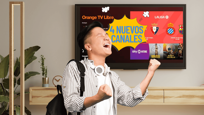 Cuatro nuevos canales añadidos al servicio de televisión Orange TV Libre
