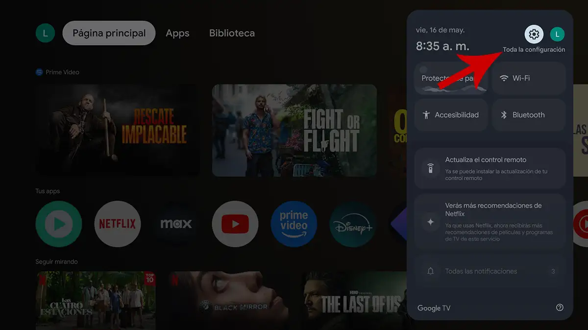 Configurar Android TV