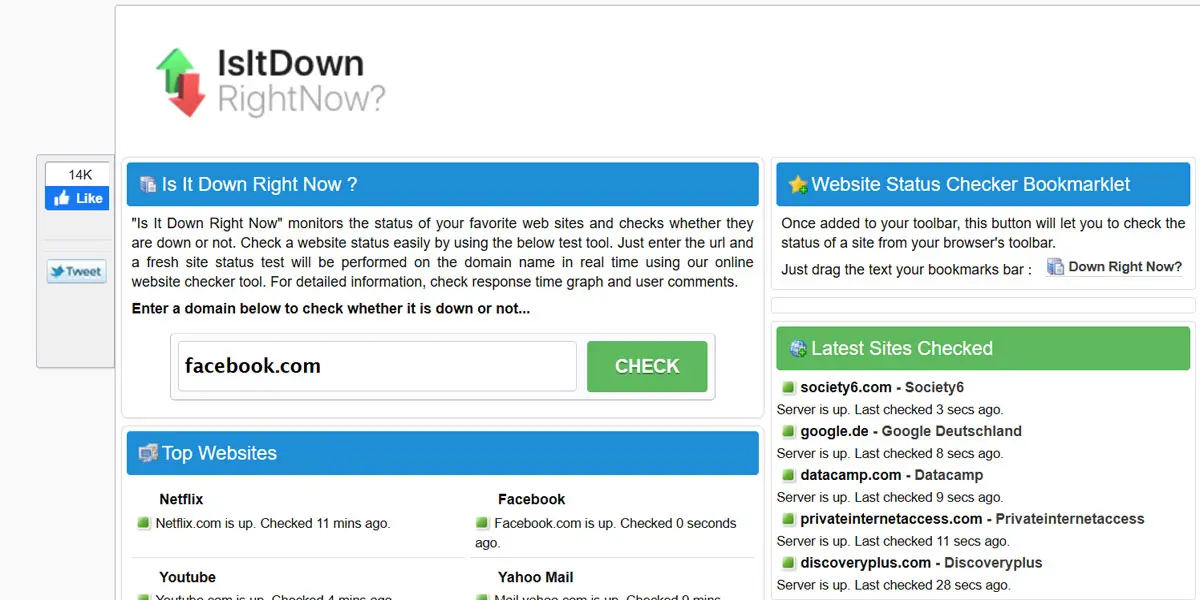 Is it down right now