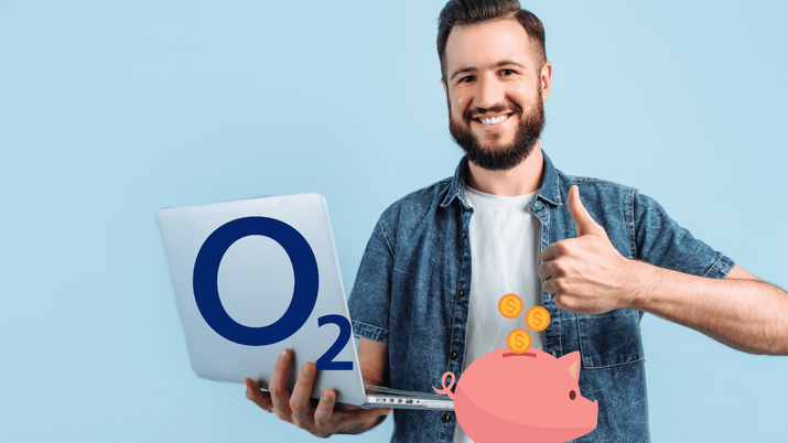 imagen de una persona con el ordenador de o2