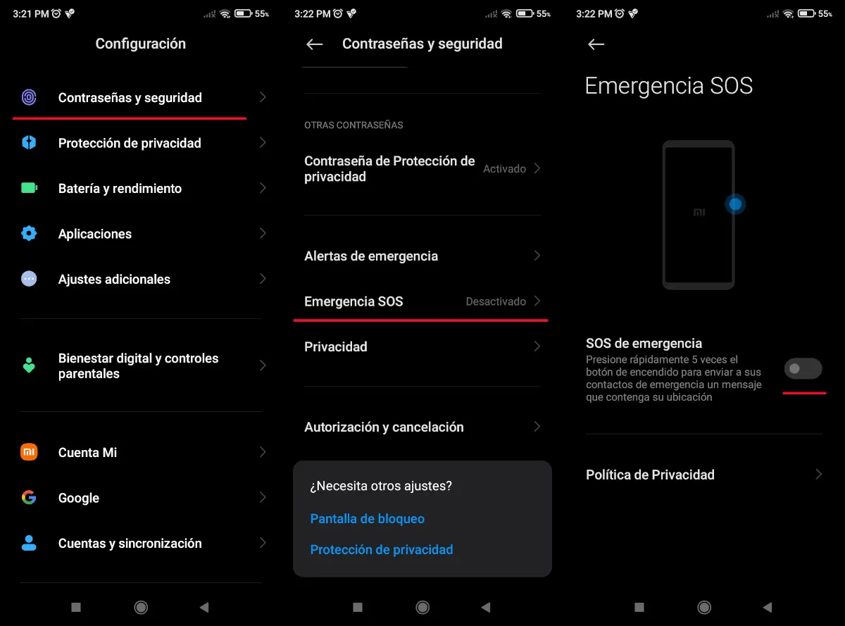 Pasos para crear un botón de emergencia en Android - parte 1.