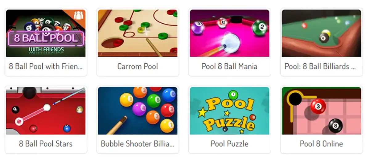 Agame juegos de Billar online