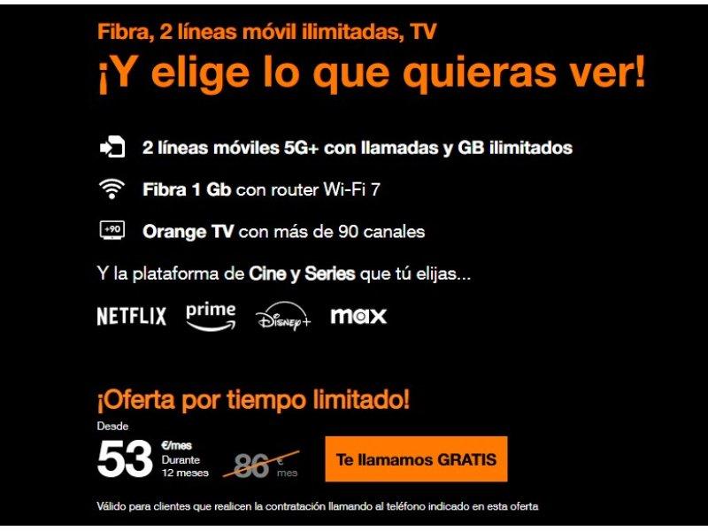 Orange oferta en paquete convergente