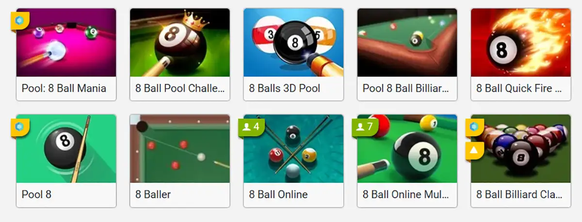 Minijuegos juegos de Bola 8