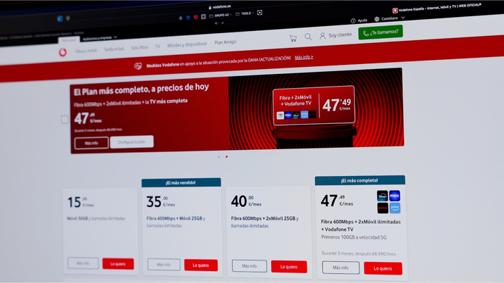 Vodafone TV páginas web con ofertas