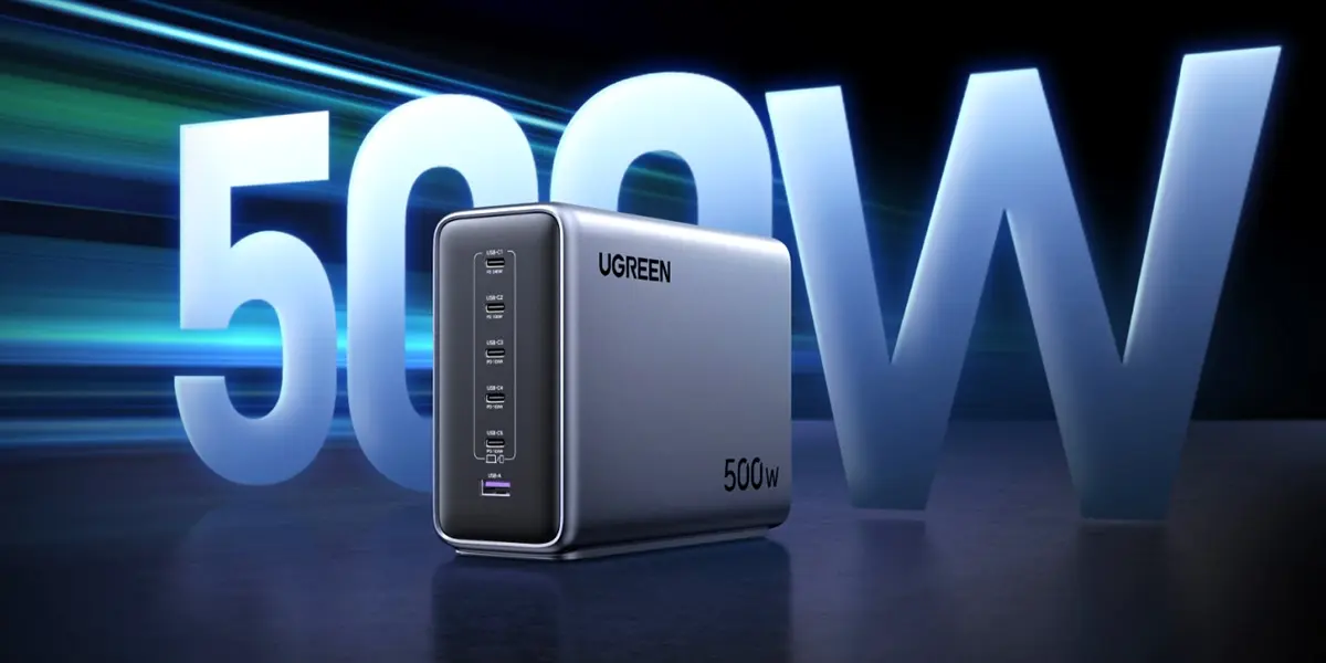 UGREEN Nexode 500W el primer cargador GaN de 500 W ya esta disponible
