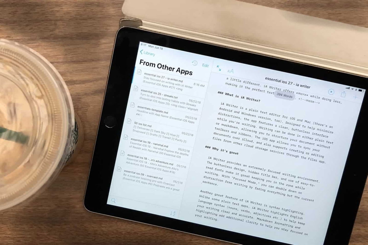 IA Writer enfoque total en la escritura