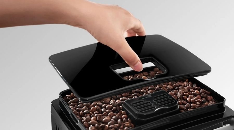 Cafetera Expresso Superautomática DeLonghi ECAM13 contenedor grano