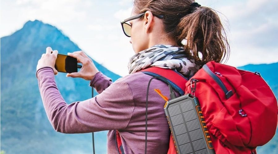 Uso al aire libre de la baterías con carga solar de Riapow