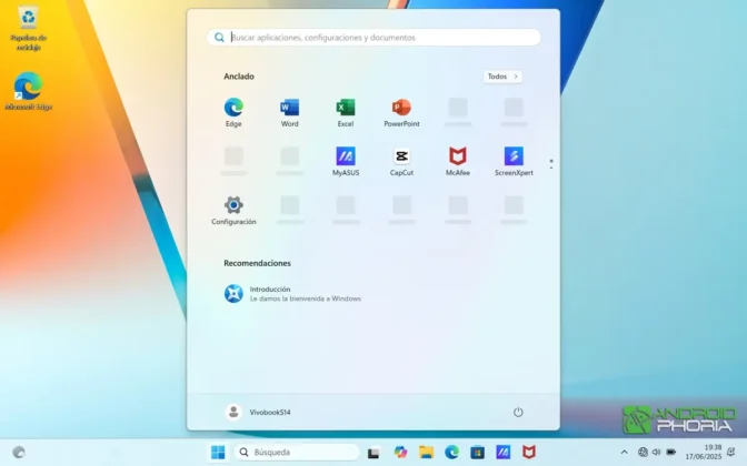 asi inicia el ASUS VivoBook S14 M3407HA en su primer arranque