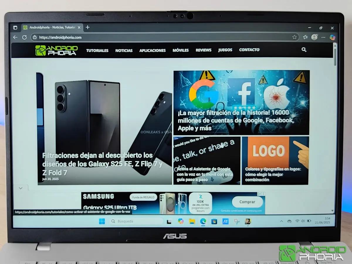 como es la pantalla del portatil ASUS VivoBook S14 M3407HA