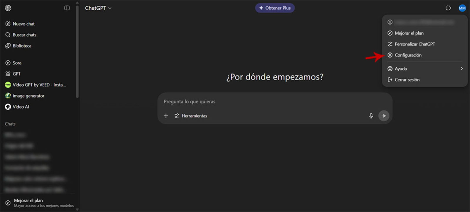 Configurar tu cuenta de ChatGPT