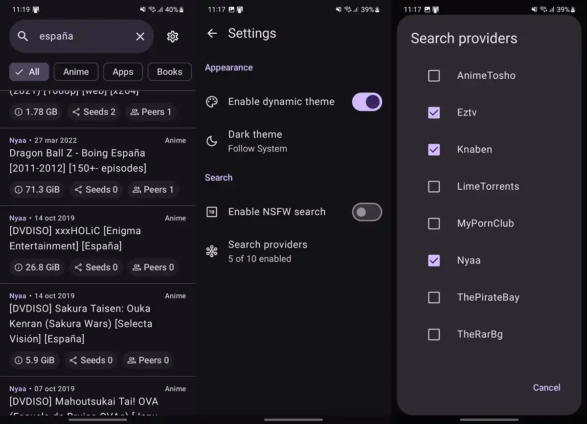 torrent search app de android para buscar y descargar torrents