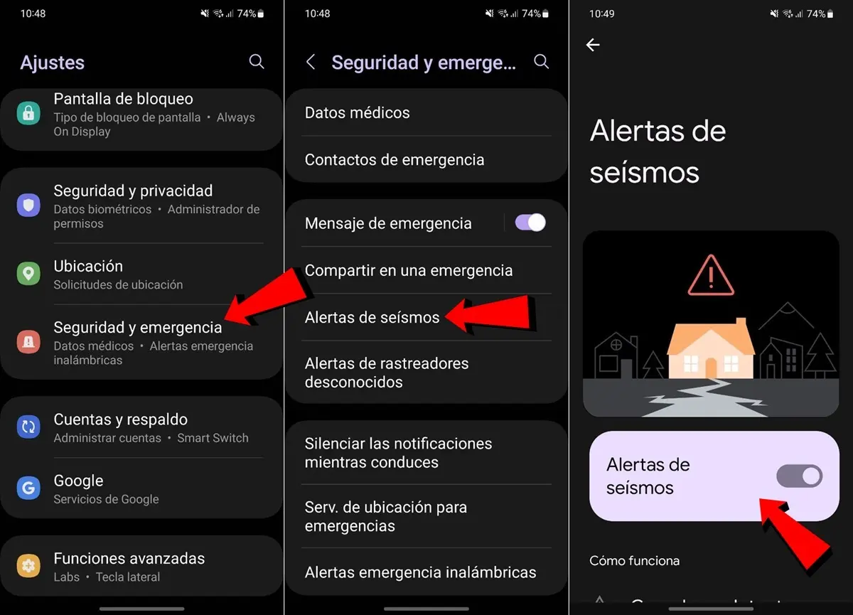 tutorial para activar las alertas de seismo en moviles android