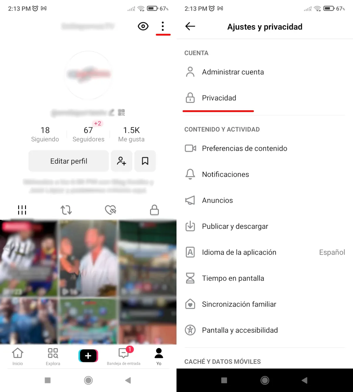 Evitar que descarguen tus vídeos de TIkTok - parte 1.