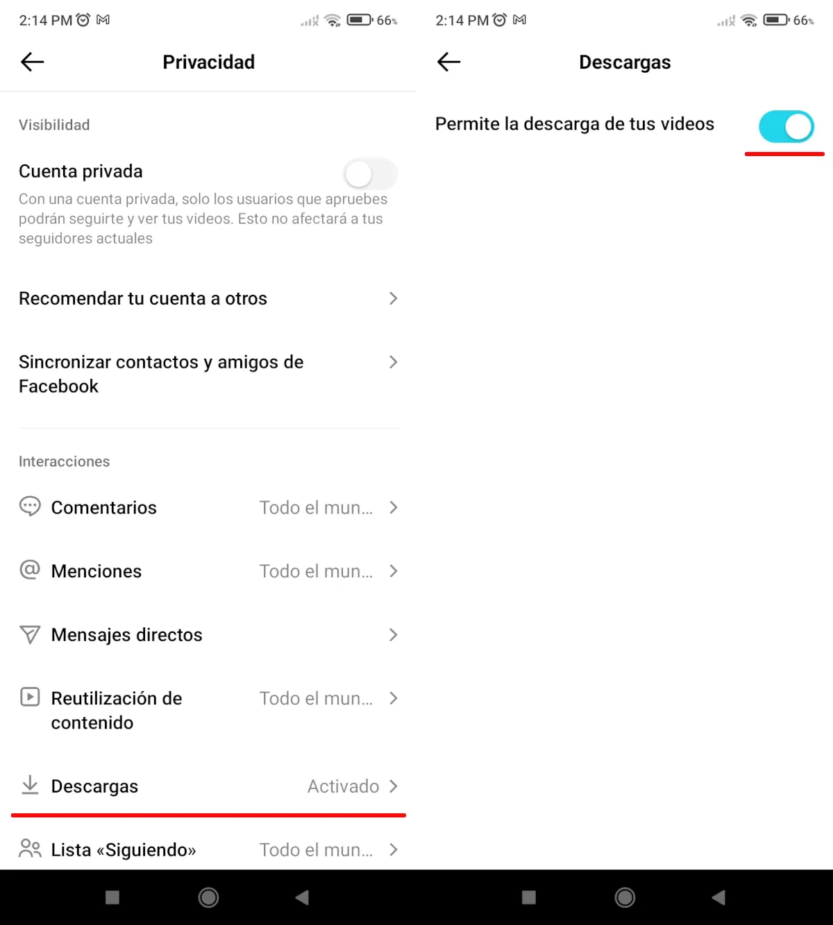 Evitar que descarguen tus vídeos de TIkTok - parte 2.