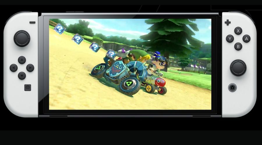 Nintendo Switch OLED con el Mario Kart 8 Deluxe