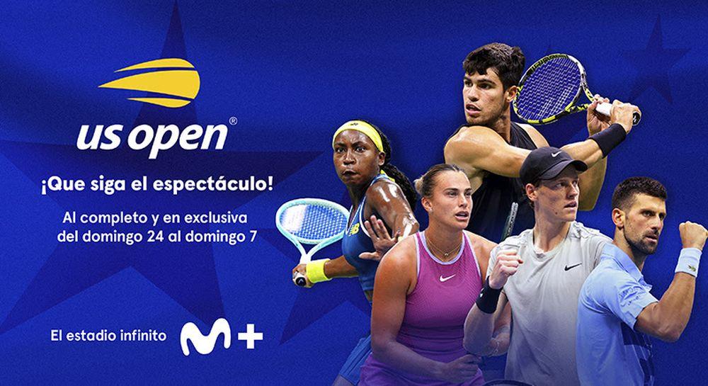Imagen oficial de Movistar Plus+ del US Open 2025