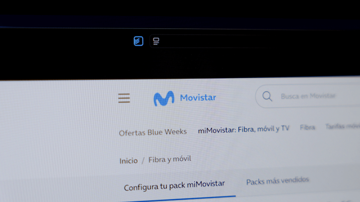 Interfaz de usuario de Movistar Plus+ en un televisor, mostrando los nuevos canales M+ LaLiga HDR en los diales 440 y 441