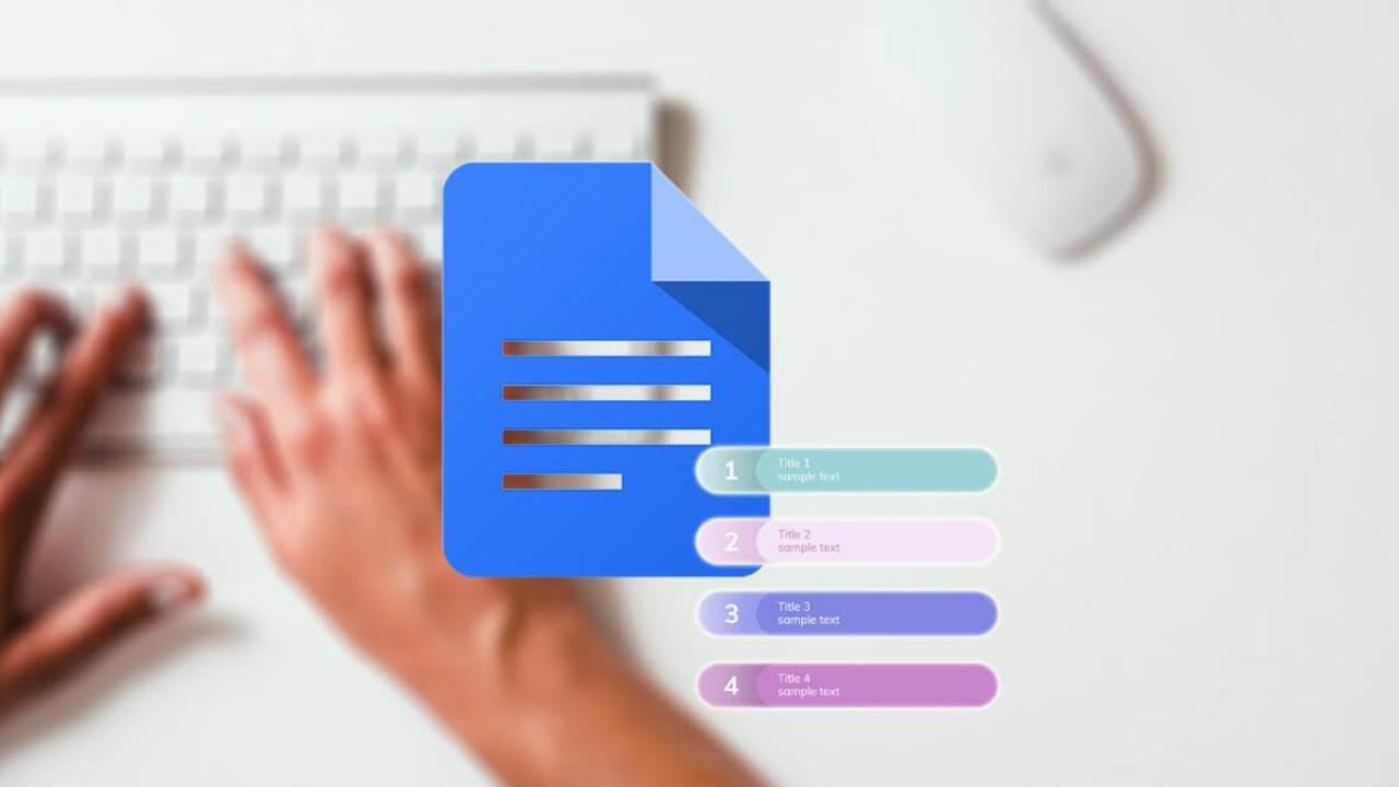Captura de pantalla de la interfaz de Google Docs mostrando el menú de herramientas generales