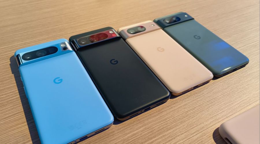 google pixel 8 pro en diferentes colores