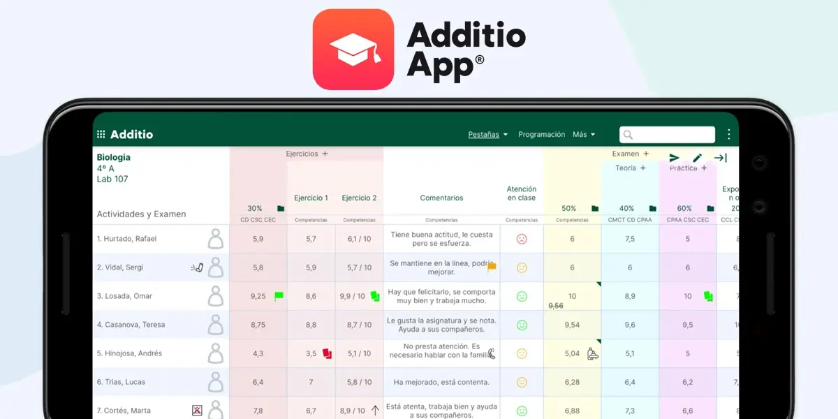 Additio la mejor alternativa a iDoceo para Android