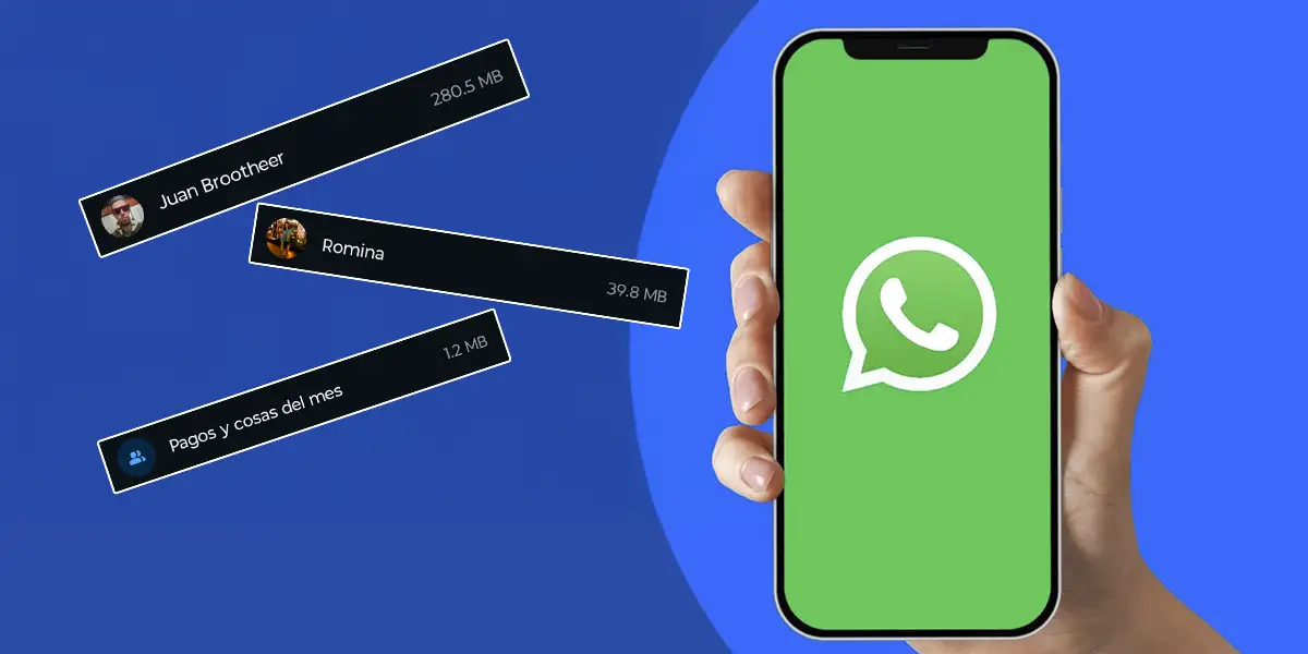 Cómo ver qué chats de WhatsApp ocupan más espacio en Android