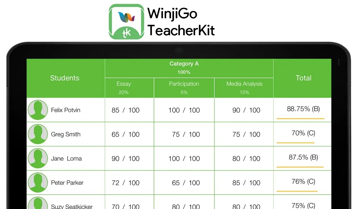 WinjiGo TeacherKit la mejor app alternativa a iDoceo para Android