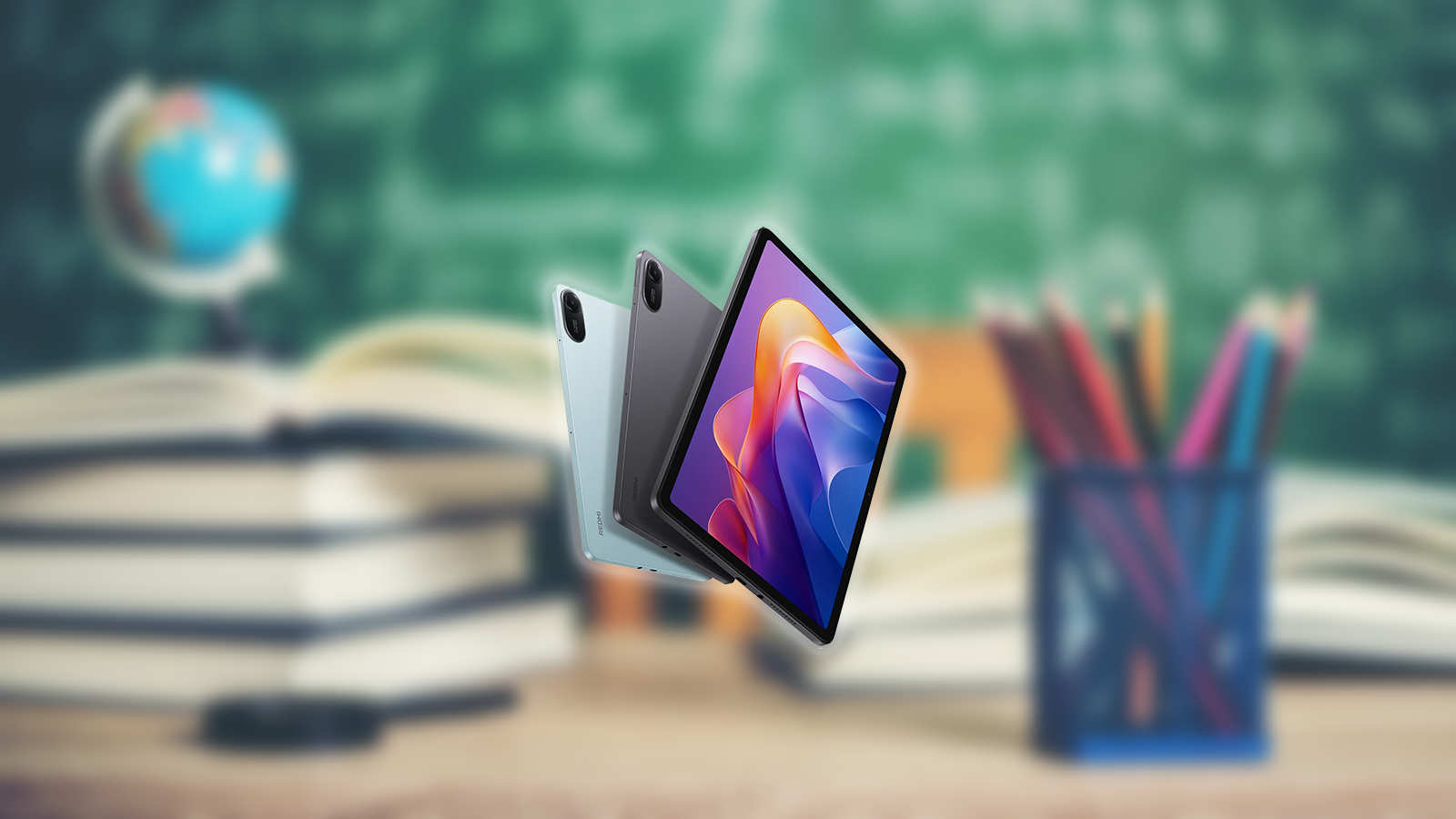Tablet Xiaomi Redmi Pad 2 en color grafito mostrando su pantalla de 11 pulgadas y su diseño con cuerpo metálico, ideal para estudiantes.