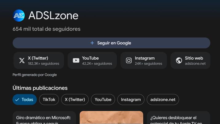 seguir en google adslzone
