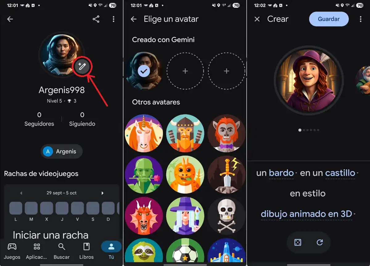 Como cambiar tu foto de jugador en Google Play Juegos