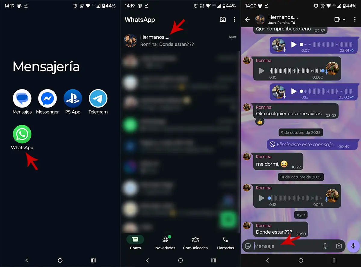 Mencionar a todos en un grupo de WhatsApp