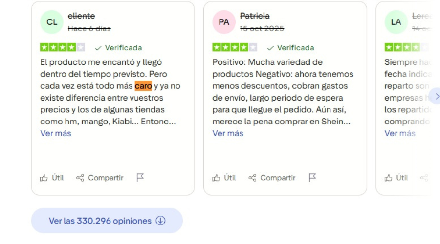 shein caro trustpilot