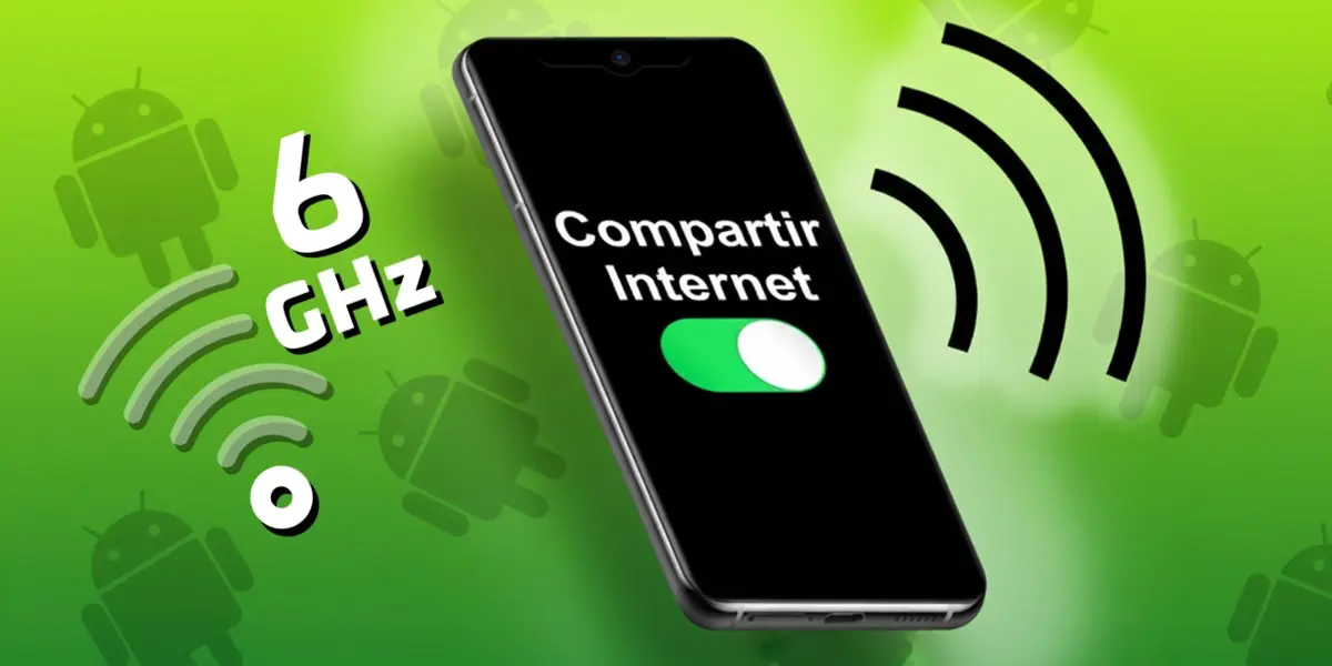 Android mejora la funcion de compartir Internet con WiFi de 6 GHz