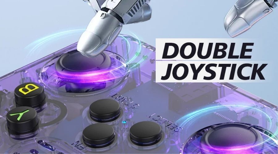 Consola de videojuegos portátil Retro R36S doble joystick