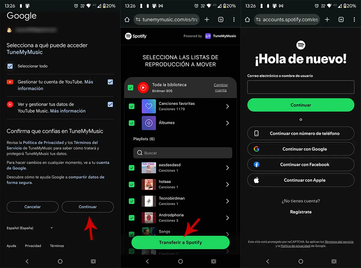 Iniciar sesión en Spotify