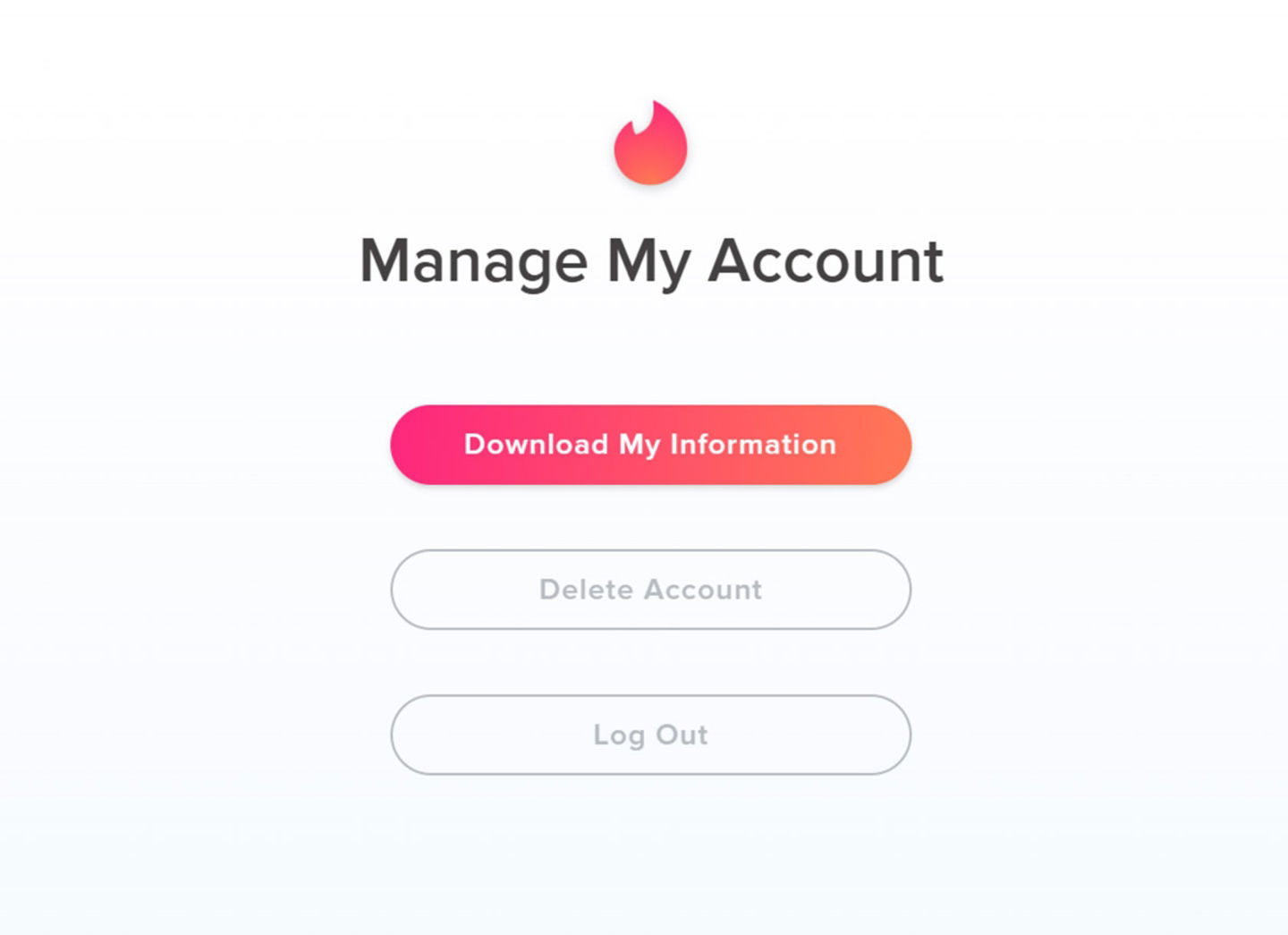 Descargar información de tu cuenta de Tinder