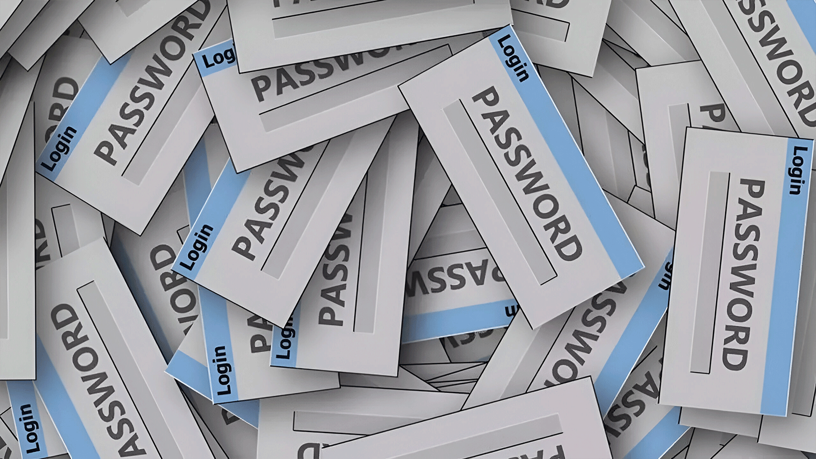 Papeles con muchas contraseñas
