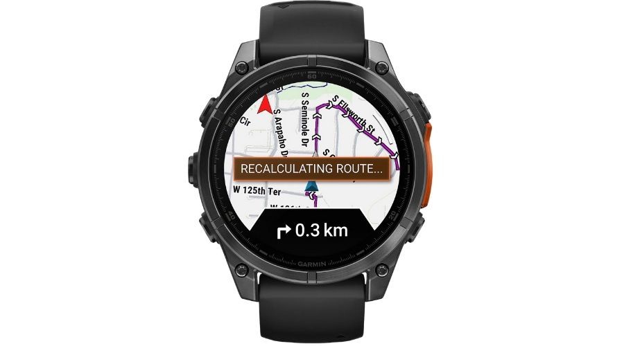 Garmin Fénix 8 foto mapas