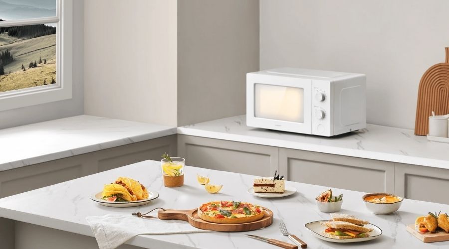 Xiaomi Microwave Oven diseño en cocina