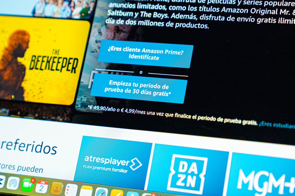 inicio de sesión o suscripción de Amazon Prime Video