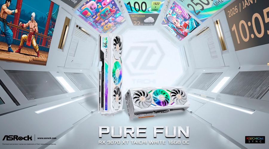 AMD Radeon RX 9070 XT Taicho White 16GB OC