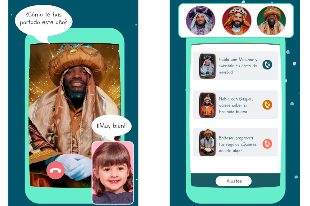 aplicación reyes magos videollamada