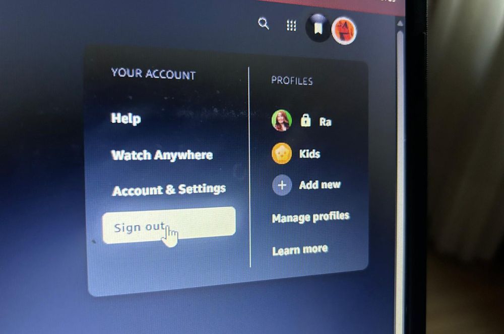 cerrar sesión prime video