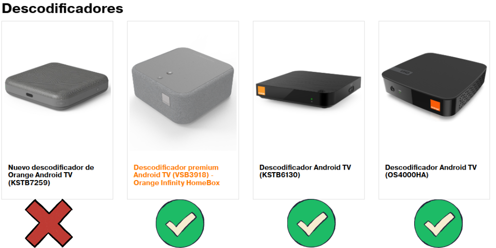 decodificadores orange tv android