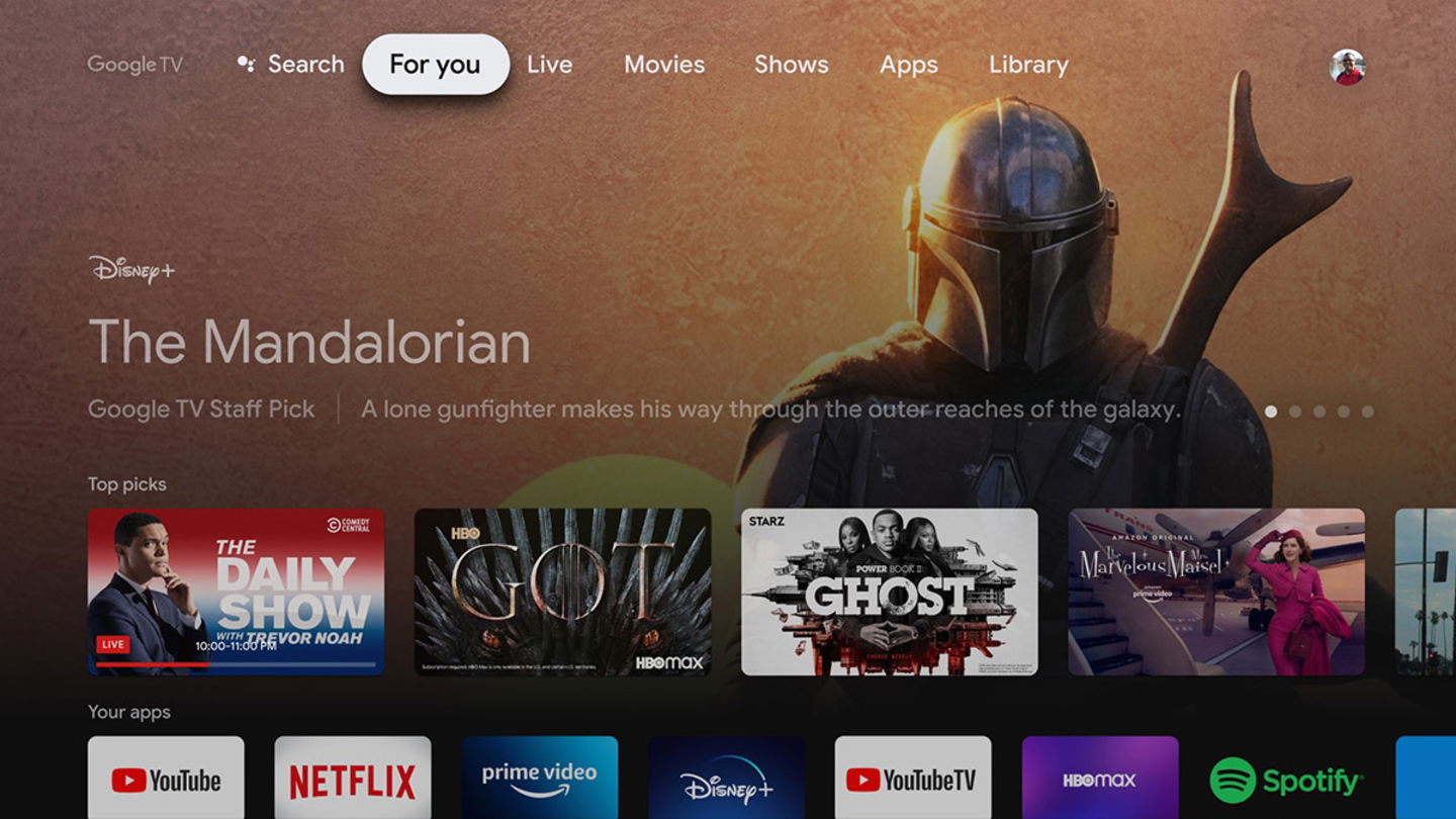 Google TV Launcher experiencia visual moderna
