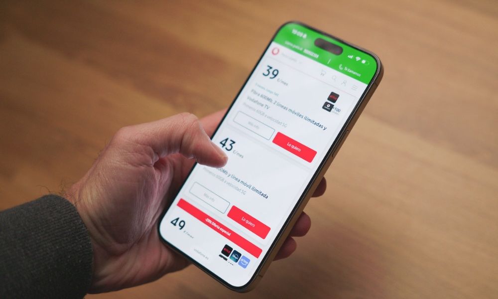 Un smartphone de Vodafone