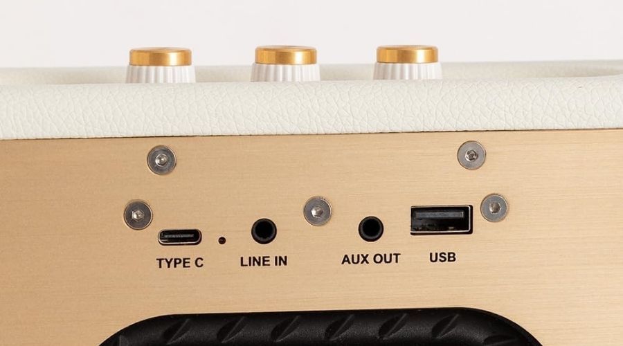 CREATE Speaker RetroAltavoz portátil con Bluetooth salidas