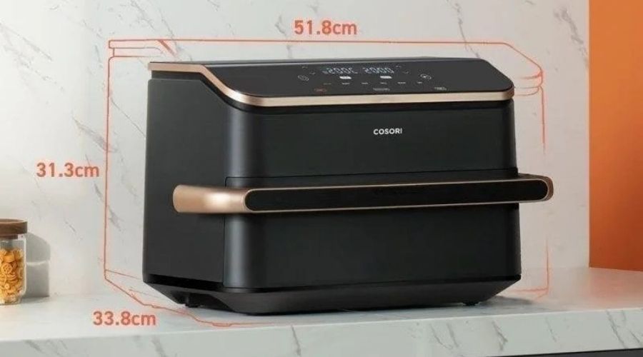 Cosori Dual Blaze Twinfry Chef Edition medidas