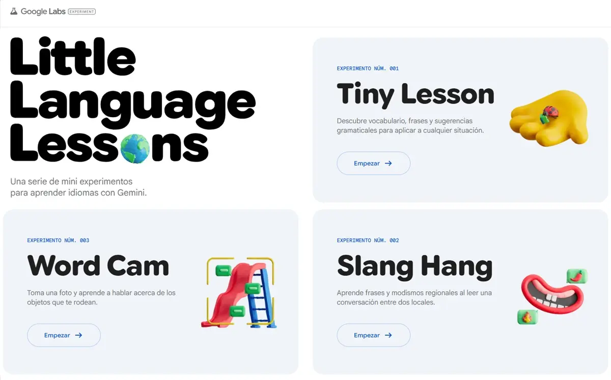 que es Little Language Lessons la IA de Google para aprender otro idioma